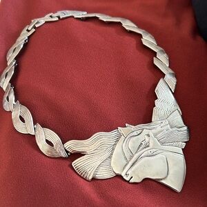RARE Laurel Burch Embracing Wild Horses Vintage necklace